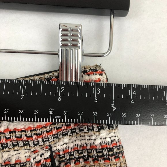 Halogen Women's Size 2P Multi-Color Metallic Striped Tweed Straight Pencil Skirt - Picture 7 of 12